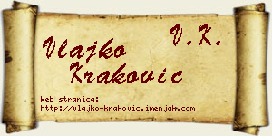 Vlajko Kraković vizit kartica